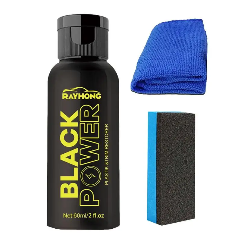 

Black Car Trim Restorer Auto Trim Restorer Coating Spray Automobile 60ml Refurbishment Agent Car Interior Detailing Accessories
