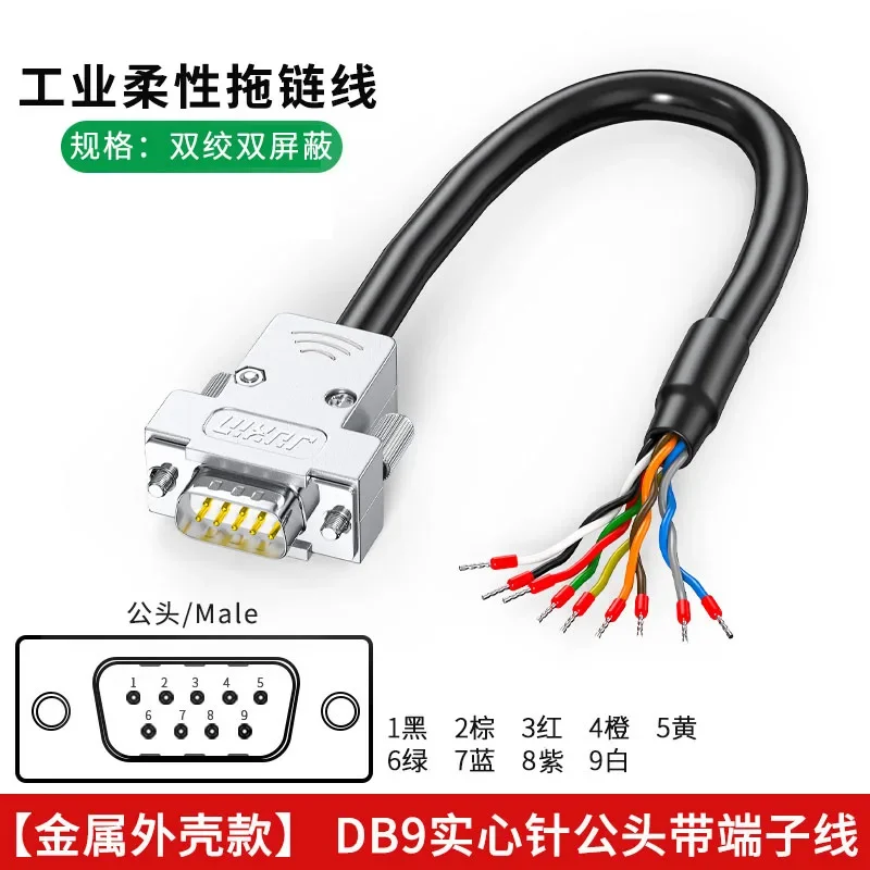 

Промышленный последовательный кабель DIVEDEER DB9 DB15 DB25 DB37