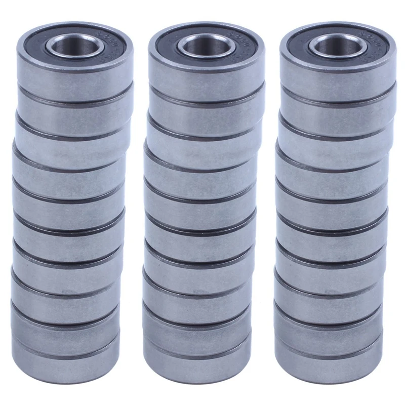 

30Pcs 6000RS Shielded Deep Groove Radial Ball Bearings 10Mmx26mmx8mm