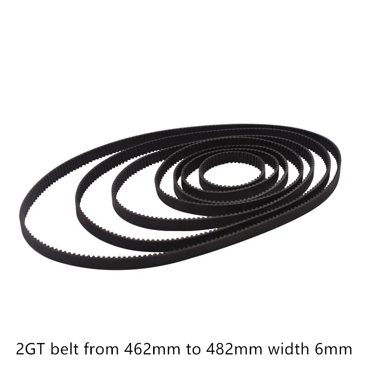 

LINK CNC 3D Printer Laser Cnc Closed Loop Rubber GT2 Timing Belt Length 466 468 480 Width 6mm Conveyor