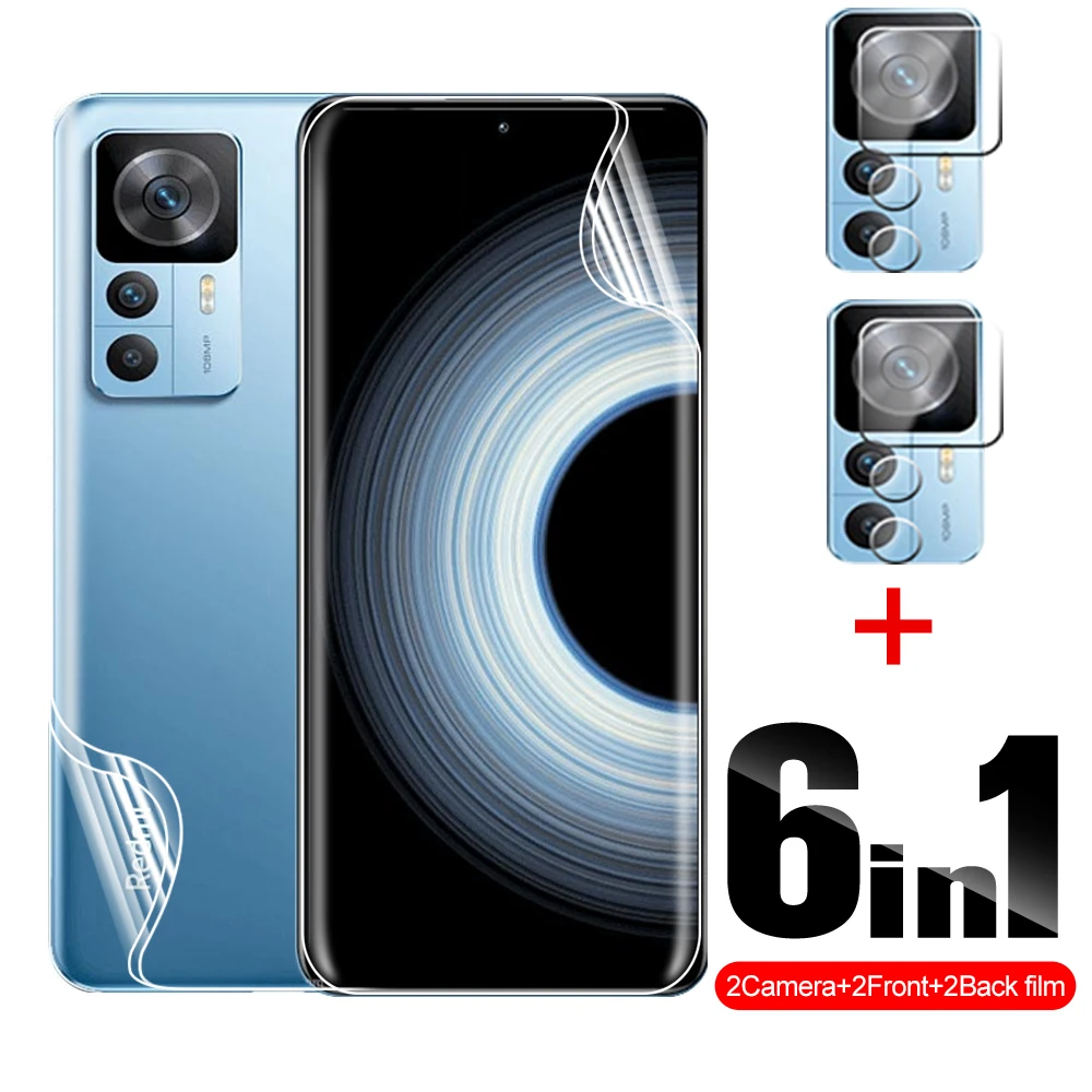 

Гидрогелевая пленка 6 в 1 для передней и задней панели Xiaomi Redmi K50, ультра-объектив камеры, протектор экрана K50 Extreme Edition K50Ultra, чехол 6,67 дюйма