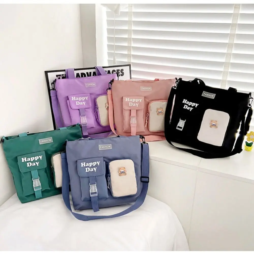 

Multifunction Messenger Bag Travel Carry Casual Canvas Schoolbag High Quality Shoulder Bag Women