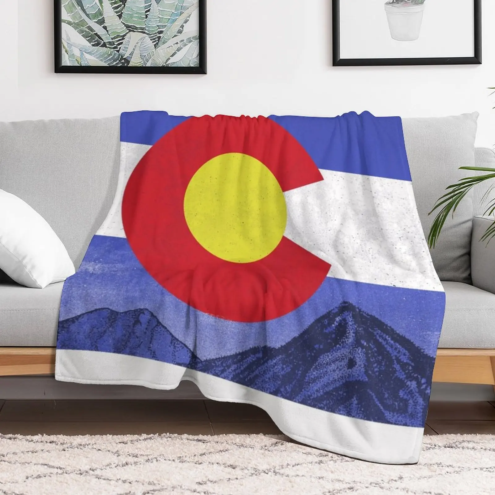 Винтажное одеяло с флагом цветадо. Утяжеленные одеяла и одеяла.