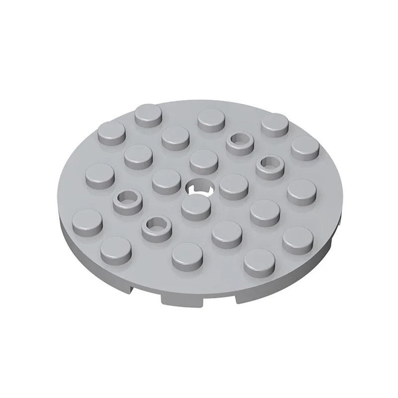 

10Pcs BZB MOC 11213 Plate Round 6 x 6 with Hole High-tech Assembly Building Blocks Parts Compatible Accessories Edu Kids Toys