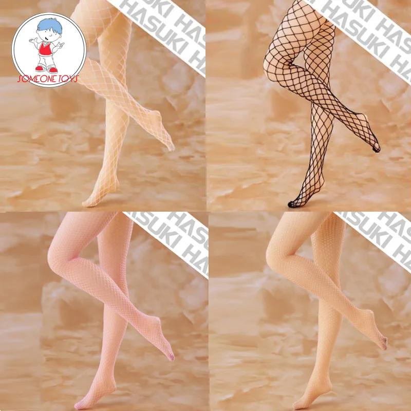 

HASUKI LA02-04 1/6 Scale Female Seamless Socks Long Tube Fishnet Stockings Model Fit 12'' Action Figure Body Dolls