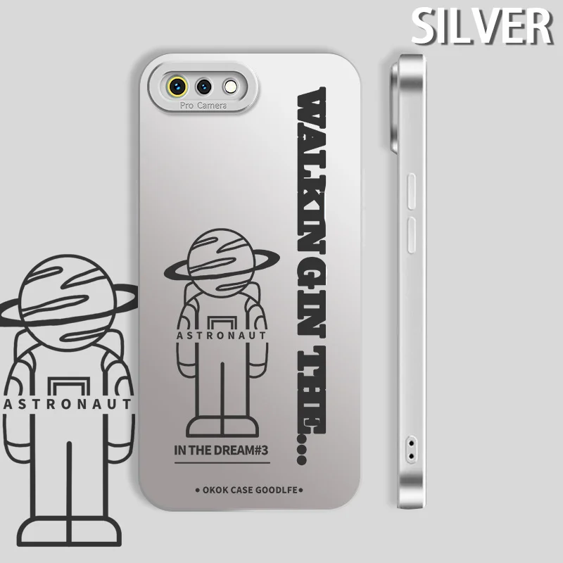 

Case for Realme C2 2019 2020 C2s C3 C3i C11 2021 C20 C20A C21 C21Y C25Y C35 Narzo 50A Prime Astronaut Silicone Phone Case