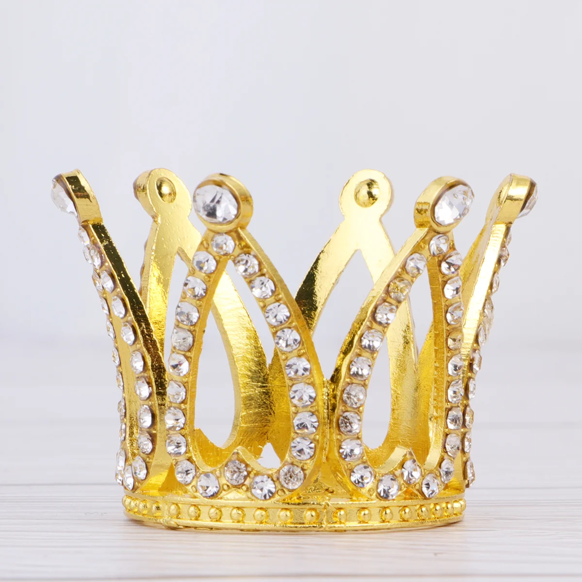 

Tiara Mini Birthday Wedding Cupcake Gold Decoration Crystal Baby Vintage Prinrcess Rhinestone Decorations Decor Toppers Shower