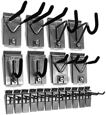 

1/8-Inch Backplates Steel Hook Kit Designed for PROSLAT PVC Slatwall, 20-Piece, Silver Water flosser for teeth Ear wax cleaner W