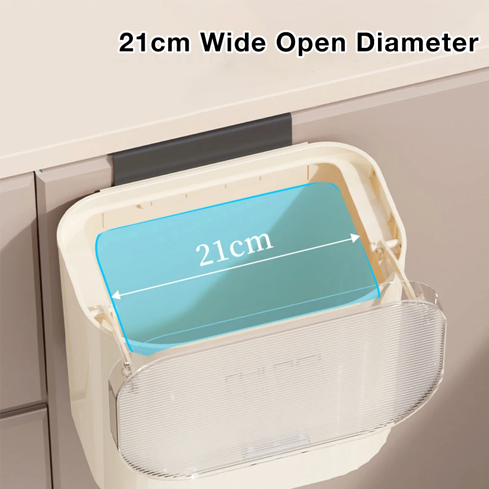 JYPS Кухонная корзина для мусора с крышкой Настенная компактная вторичной