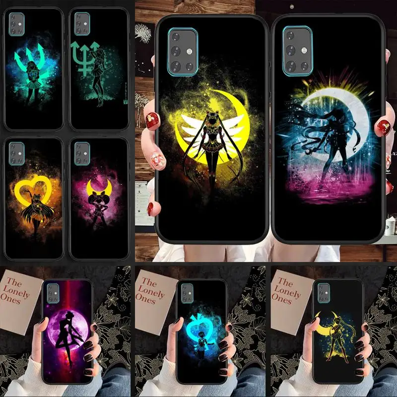 

Sailor-Moon Girl Phone Case For Samsung A71 A80 A91 A01 A02 A11 A12 A21 A31 A32 A20E Cover Coque