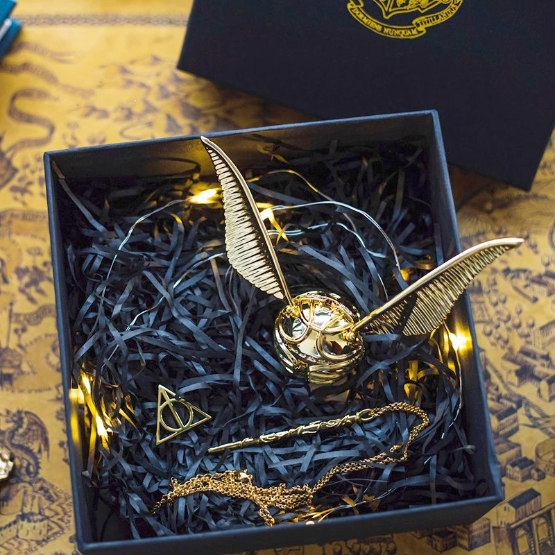 Golden Snitch Ring Storage Box Flying Thieves Storage Box Luxury Jewelry Wedding Proposal Creative Birthday Gift Boxes decor