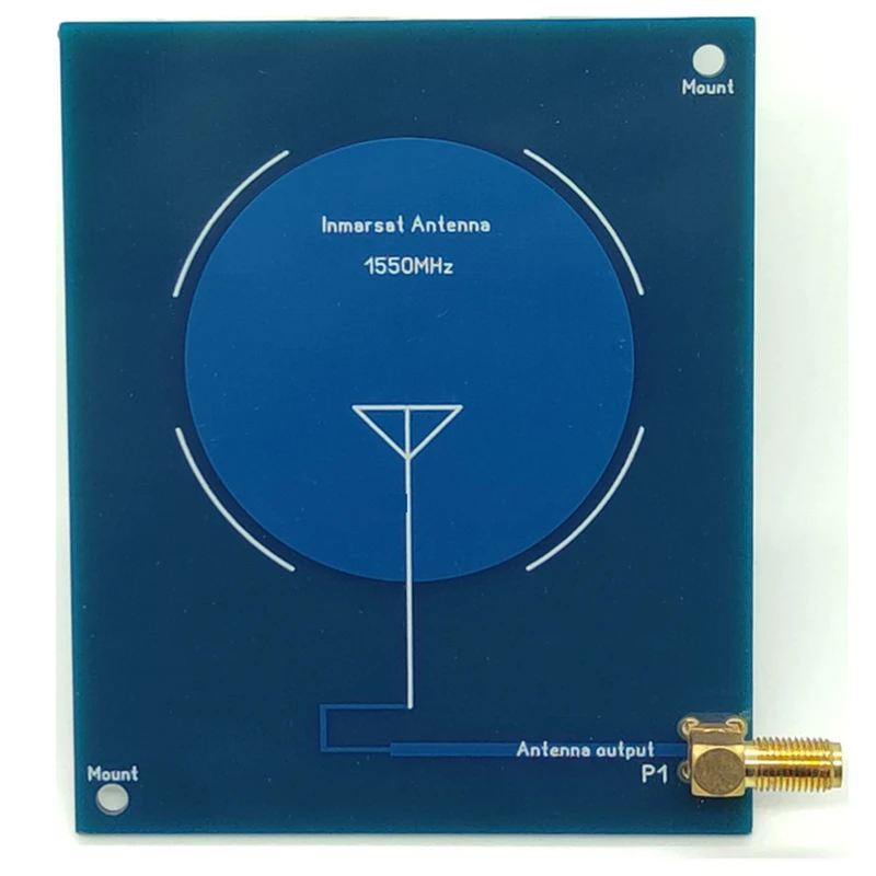 

AYHF-1.5Ghz Female SMA Connector PCB Antenna 1550Mhz For Inmarsat L-Band AERO/ STD-C Fitting For RHCP/Linear Signals