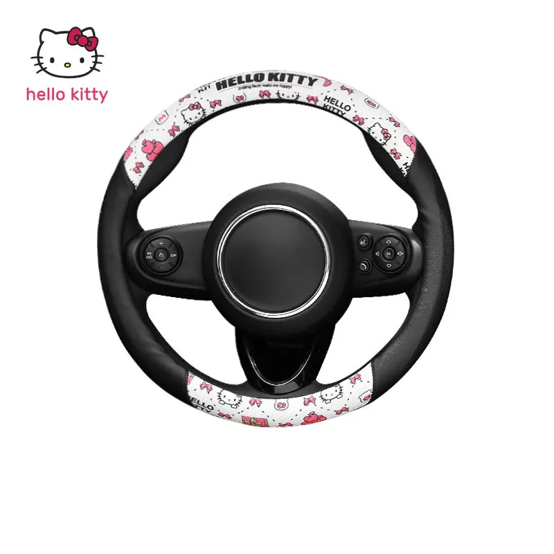 

Женский нескользящий чехол Hello Kitty, милый Универсальный чехол на руль с рисунком из мультфильма «Hello Kitty»