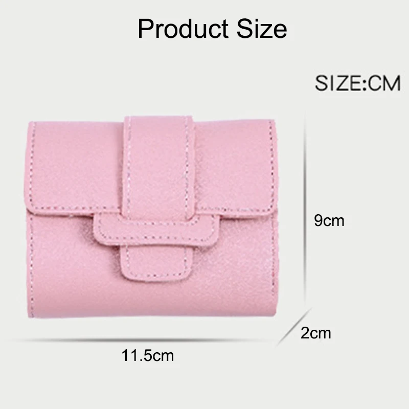 Women Wallets Female Short Design Fashion Three Fold Purse Simple Cute Student Clutch Card Holder Coin Purse