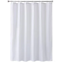 bath curtain white shower curtains waterproof thick solid color bath curtains for bathroom large wide bathing cover with hooks