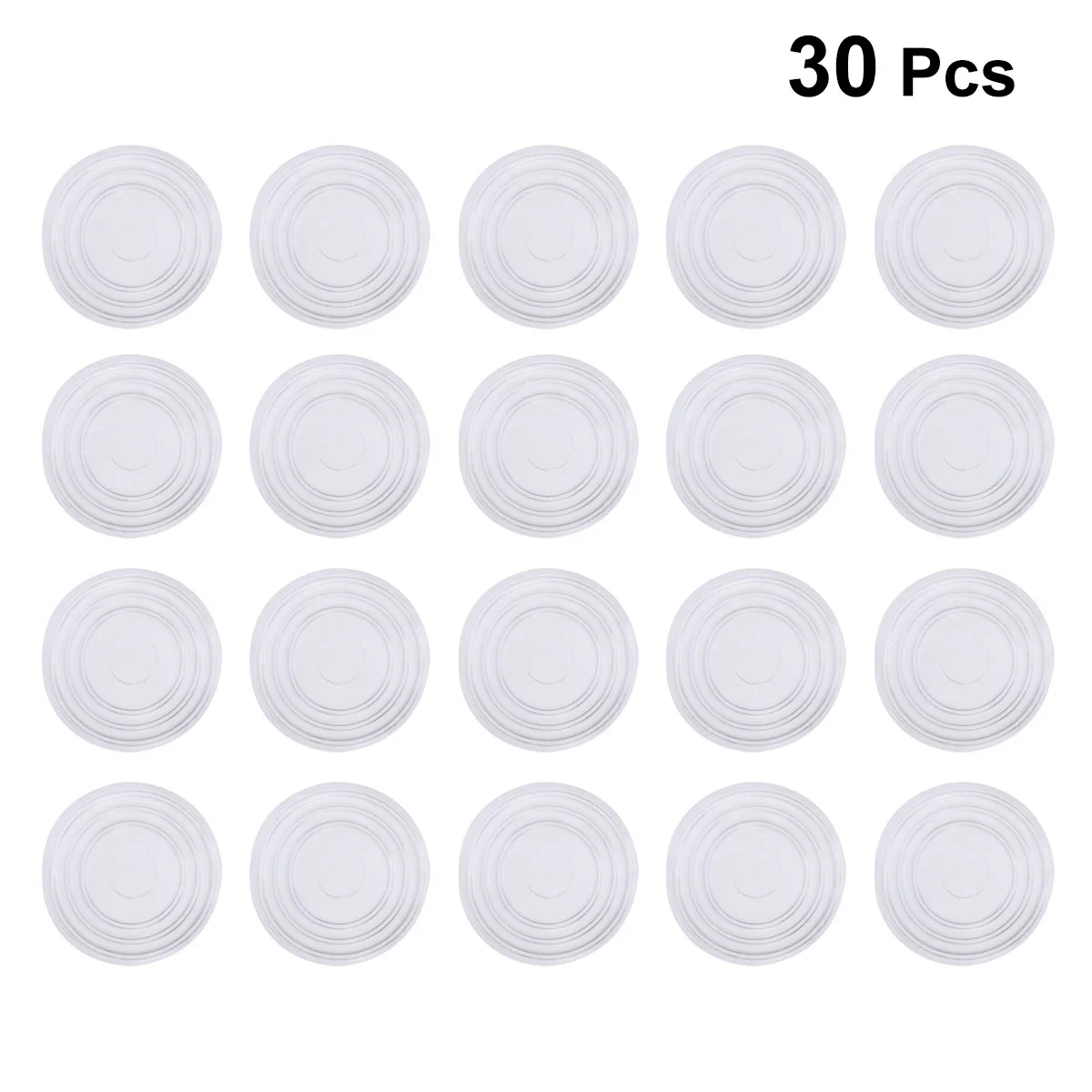 

30 Furniture Bumpers Round Glass Table Pads Clear Adhesive Bumper Pads Round Shape Non Grip Pads Glass TableRubber Feet Buffer