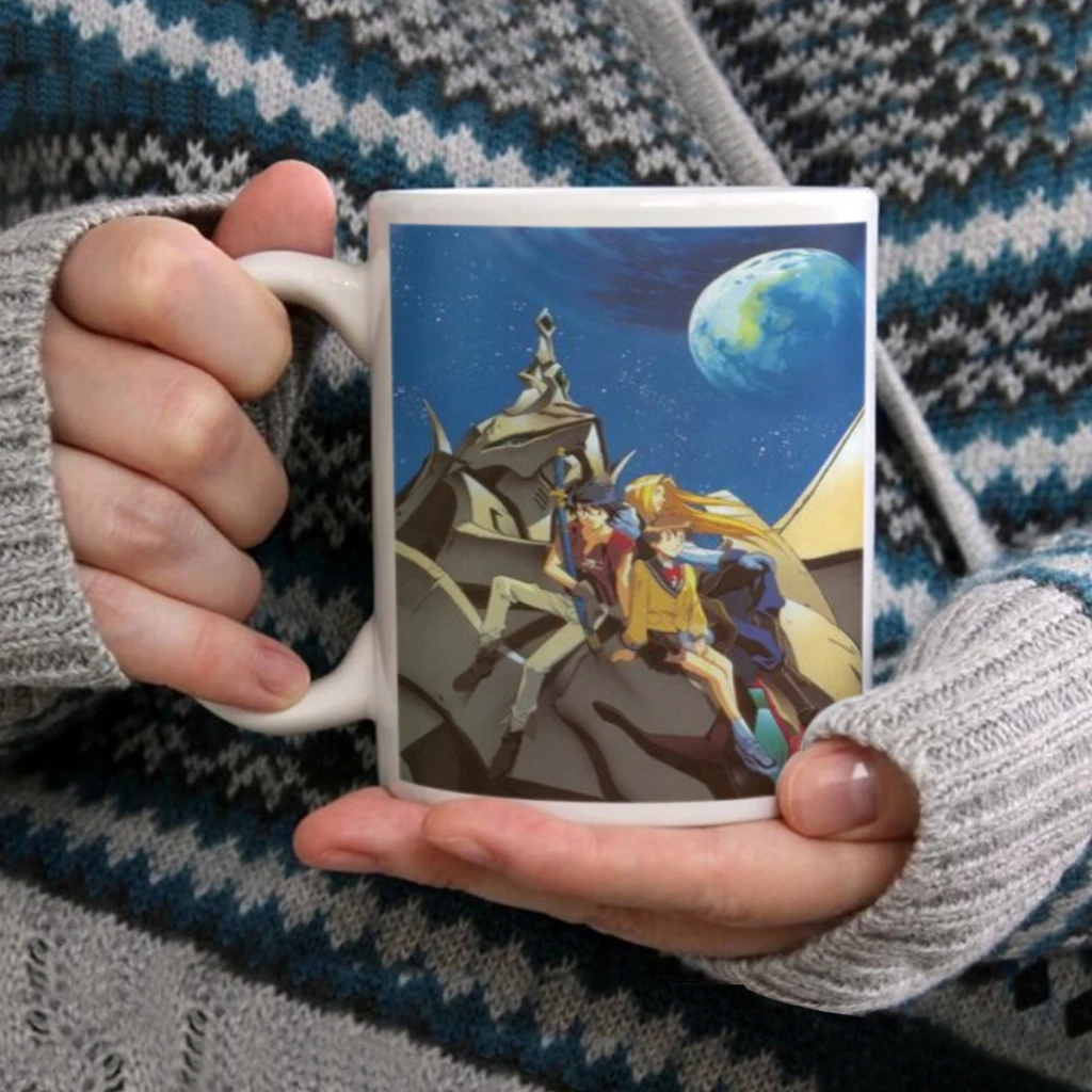 E-Escaflowne мультяшная молочная чашка для мокко кофе и чая милый десерт завтрака с