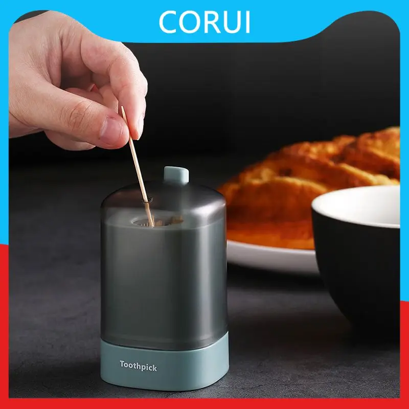 

Toothpick Box Creative Simple Chopsticks Shelf Up Storage Automatic Toothpick Dispenser Box Kitchen Accessories
