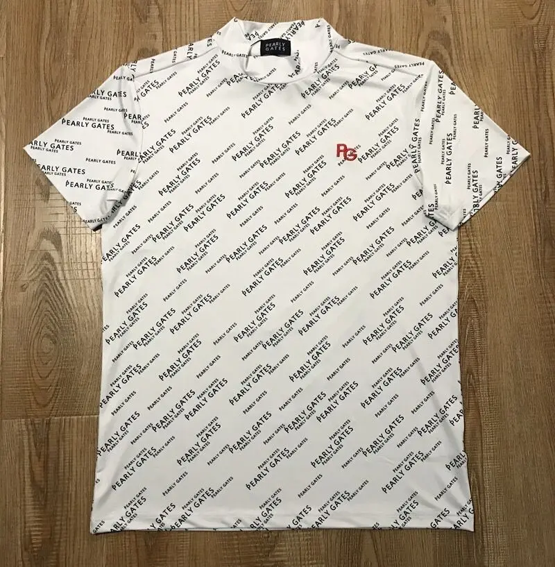 

PG тренировочная футболка для гольфа, мужское дышащее быстросохнущее Спортивное повседневное базовое пальто с круглым вырезом, модное унив...