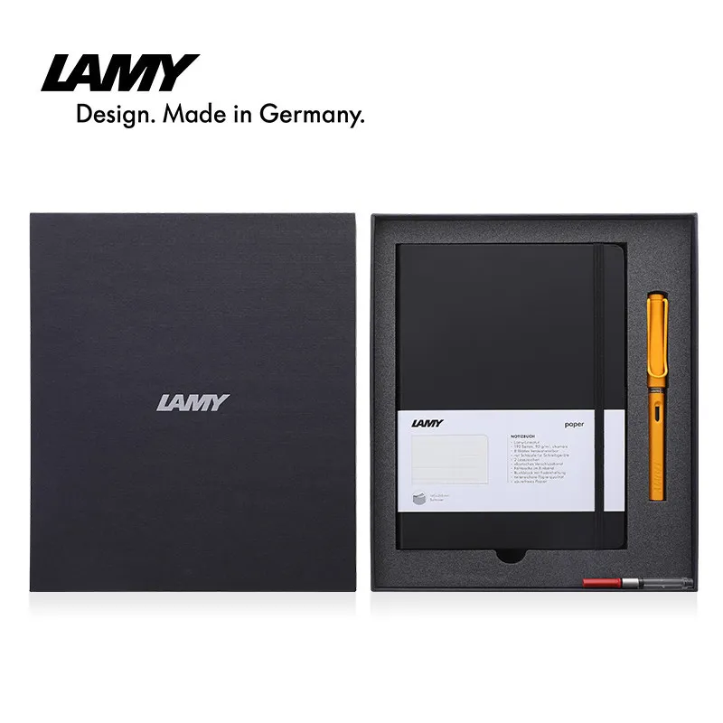 German Lingmei LAMY Pen Business Notebook Gift Set Safari Hunter Ink Pen A5 Notebook