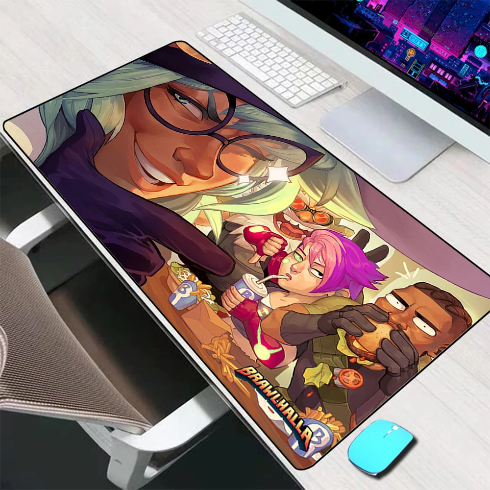

Большой коврик для мыши Brawlhalla, аксессуары для игр, коврик для мыши, клавиатура настольный коврик для мышки XXL, компьютерный коврик для мыши, П...