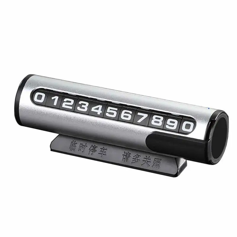

Temporary Car Parking Card Number Plate Car Parking Card Hideable Moving Auto Phone Number Plate Temporary Stop Sign For Car