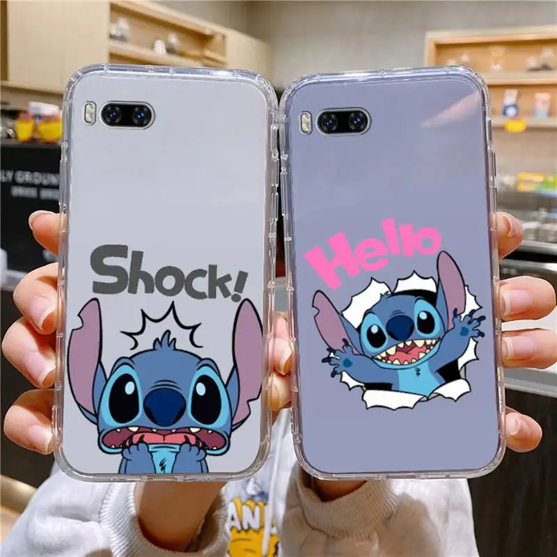 

Lilo & Stitch Phone Case For Huawei Mate P10 P20 P30 P40 P50 Smart Z Honor 50 60 70 Pro Lite Transparent Case