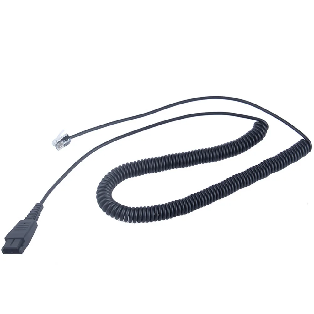 

Release PC Quick Disconnect Cable Laptop Overhead Coil Extension Flexible Adapter Replacement Computer For Jabra GN1200 Headset