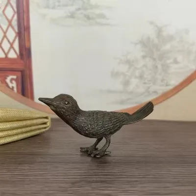 

Retro Purple Copper Magpie Desktop Decoration Ornament