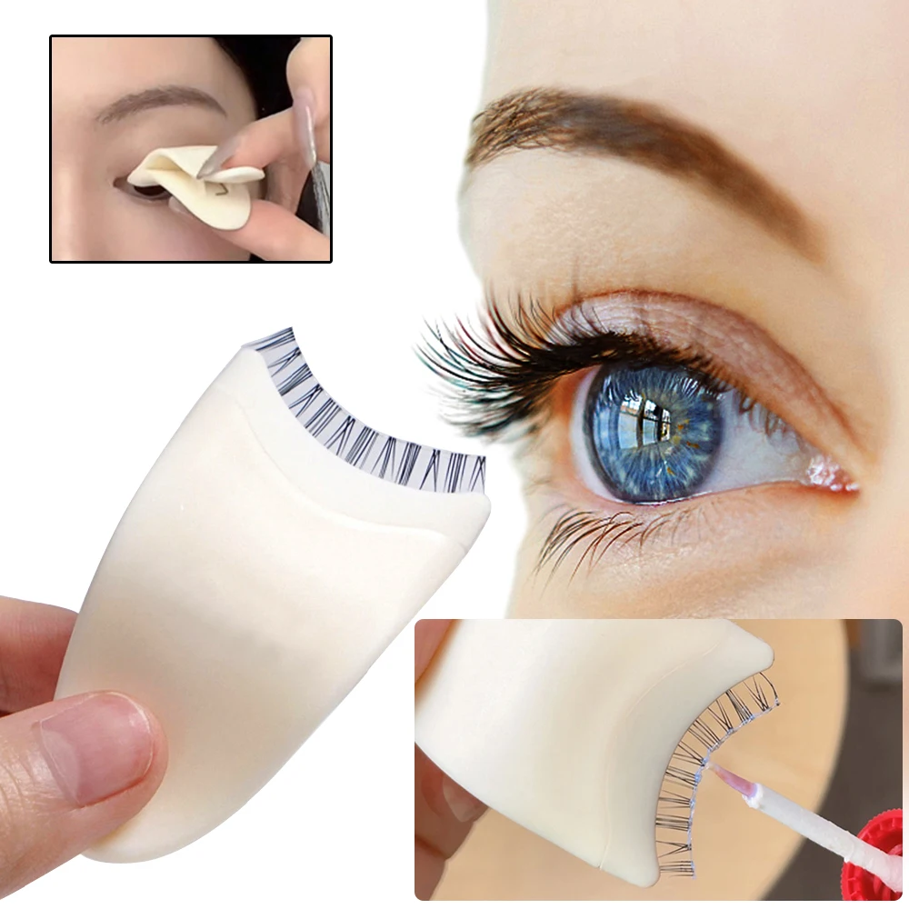 

Paste False Eyelash Beauty Tools Fake Eyelash Applicator Tweezers Mascara Eyelashes Clip Aids Lashes Curler Makeup Cosmetic Tool