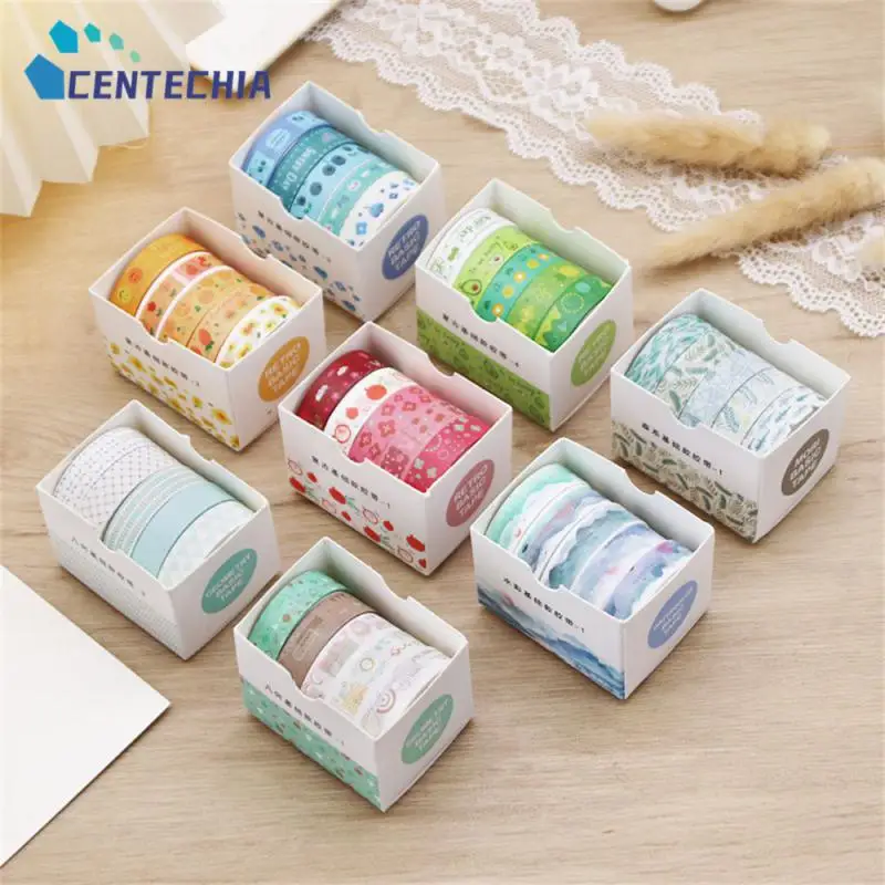 

Полихроматические декоративные разнообразные наклейки, канцелярские принадлежности, бумажная лента в стиле ретро, разнообразные товары