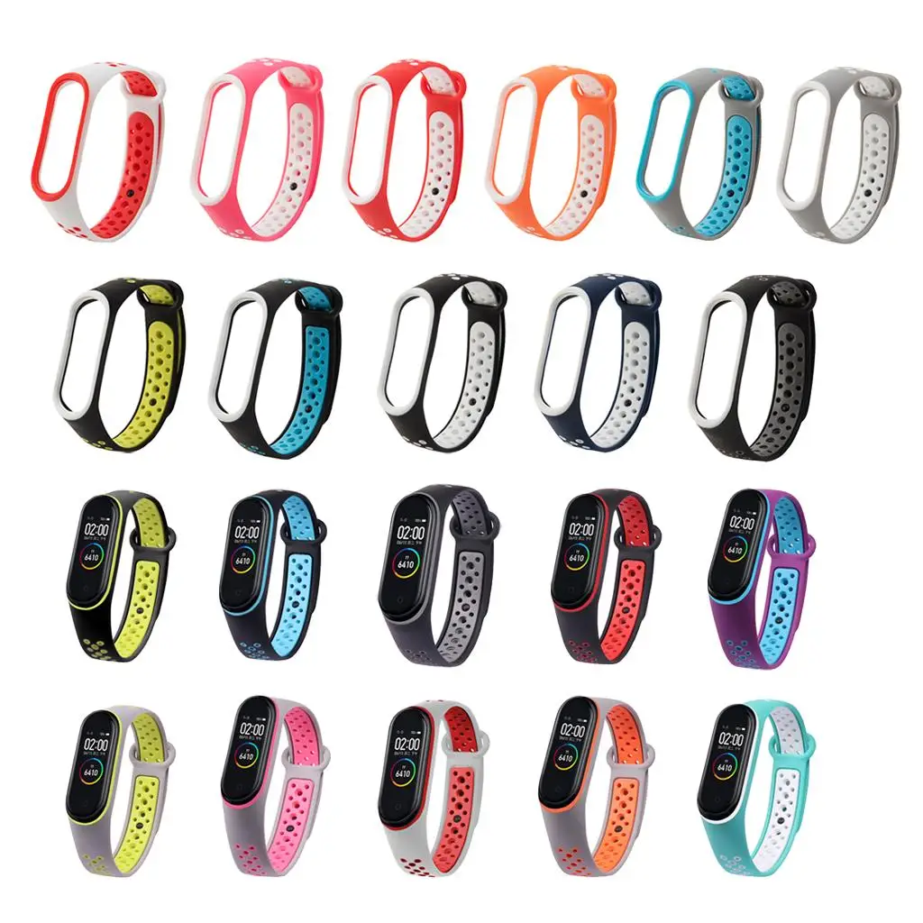 

Сменный цветной ремешок для смарт-часов Mi Band 3 / 4