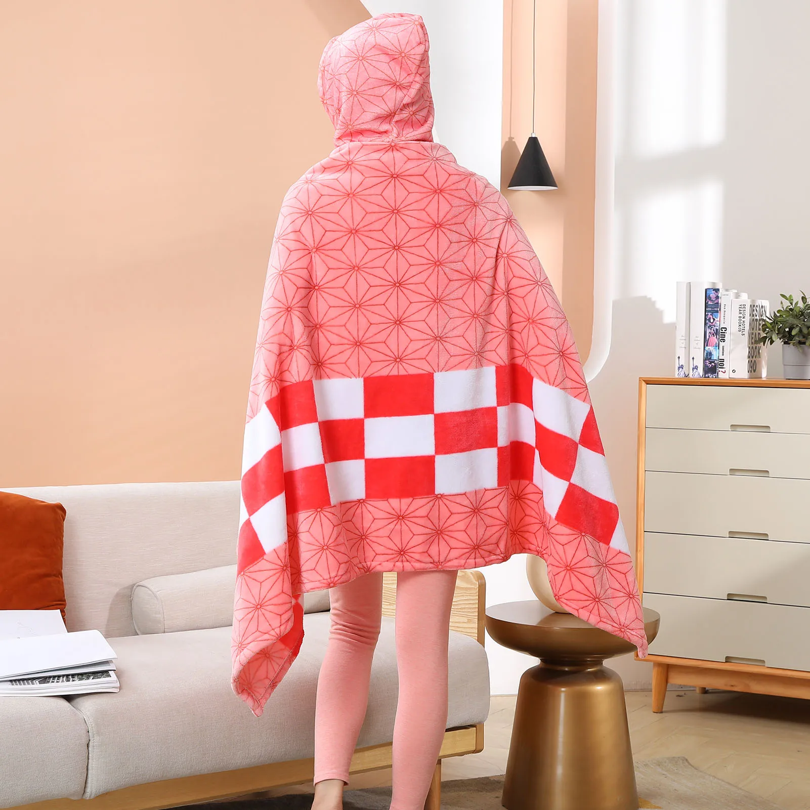 Oversized Hoodie Blanket Giant Warm Soft Flannel Wearable Hooded Bathrobe with Buttons for Girls Women Men Adults Teen Family 4 Oversized Hoodie Blanket Giant Warm Soft Flannel Wearable Hooded Bathrobe with Buttons for Girls Women Men Adults Teen Family 4