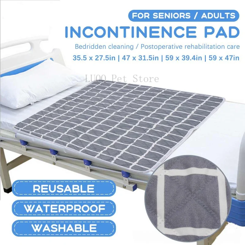 

Waterproof Washable Incontinence Bed Pad Reusable Changing Pad Sheet Urine Mat Nappy Diaper Mattress Protector Cover Kids Adult
