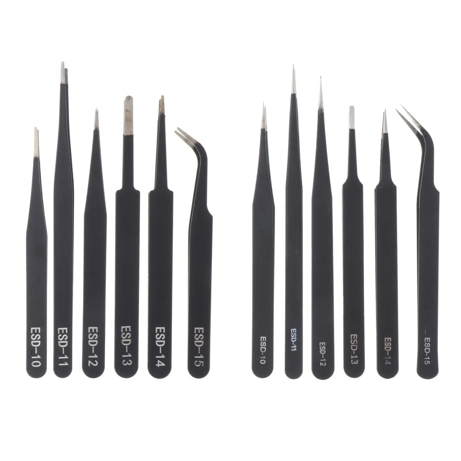 

6 Pieces Precision Tweezers Set Electronic Repair Tool Professional High Precision Precision Tweezer Tool Set for Crafting