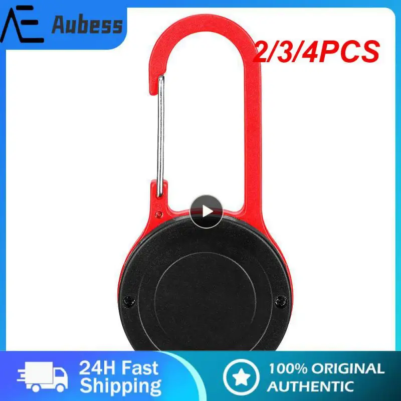 

2/3/4PCS Led Keychain Buckle Lamp Electric Torch 3 Light Modes Portable Keychain Lamp Outdoor Camping Schoolbag Mini