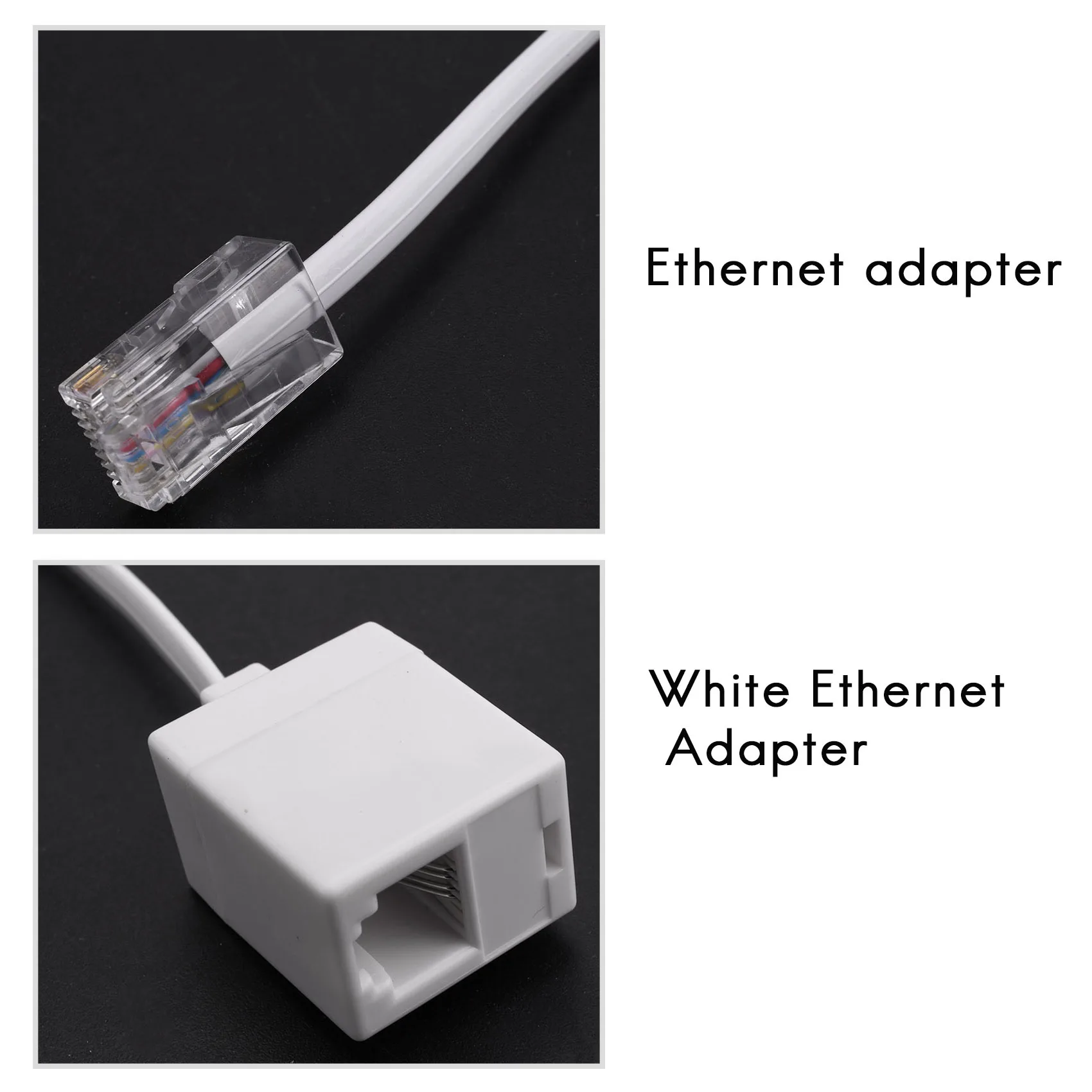 2 разъема 8P4C / RJ45 male RJ11 6P4C к гнезду M F адаптер телефонный Ethernet