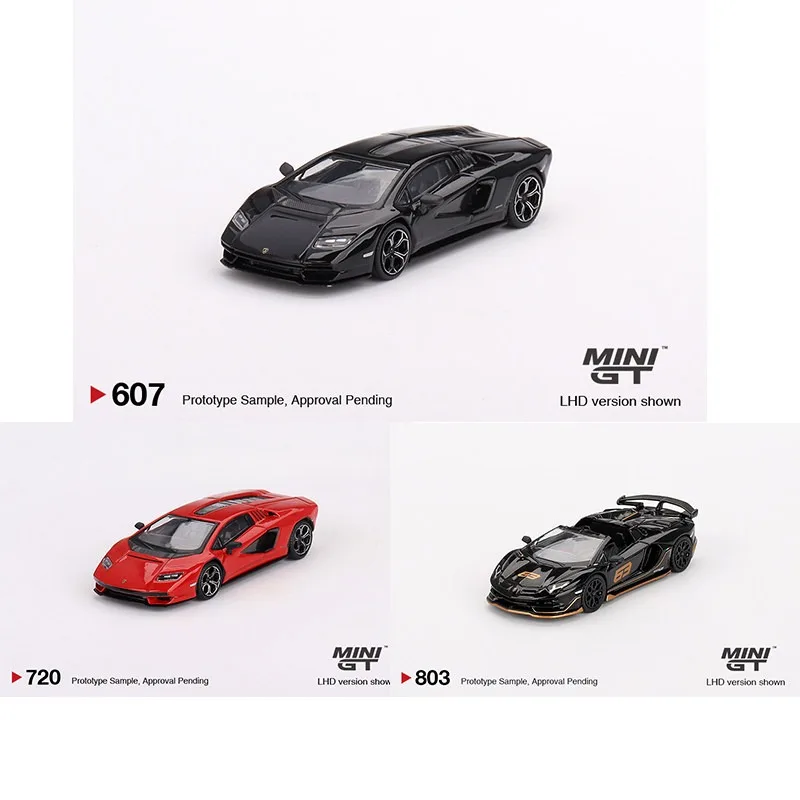 Фото В наличии: Коллекция литых моделей автомобилей MINI GT 1/64 Lamborghini, модели LB Widebody и Stock Hypercar. №3