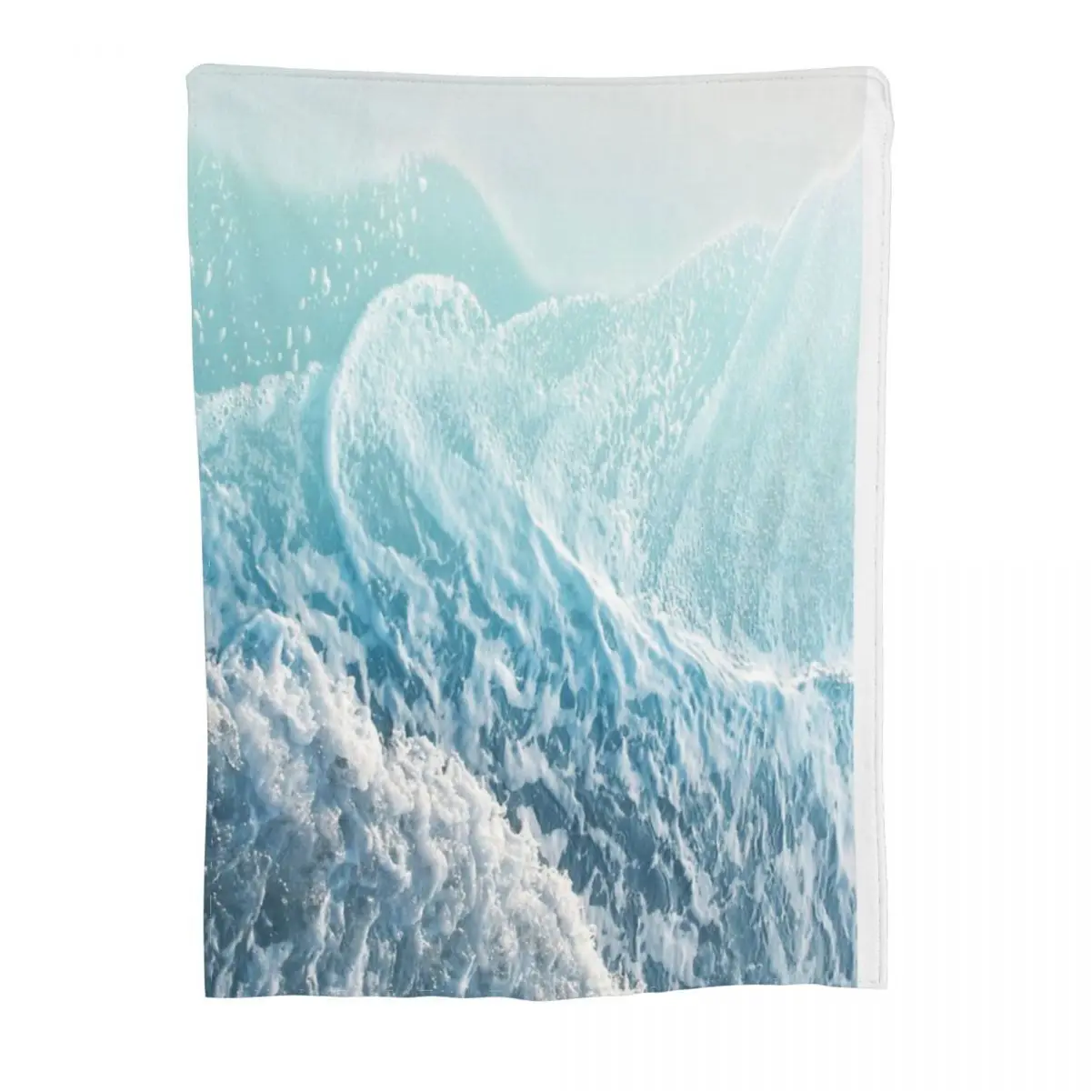 Мягкое бирюзовое одеяло с волнами океана 1 Домашнее покрывало индивидуальное