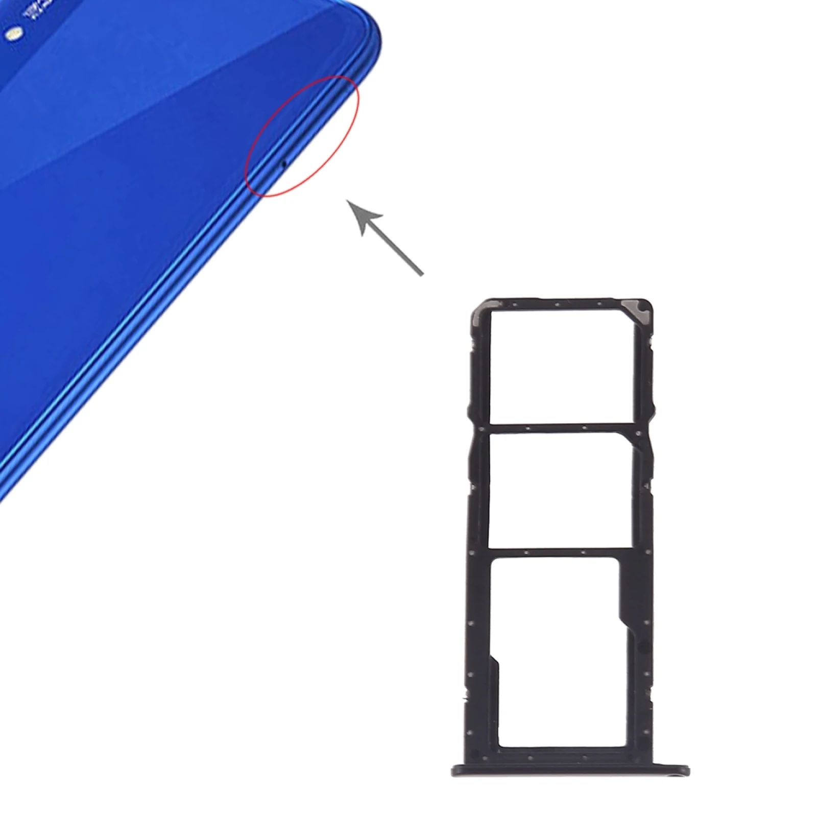 

Лоток для SIM-карты Huawei Honor Play 8A + лоток для SIM-карты + карта Micro SD