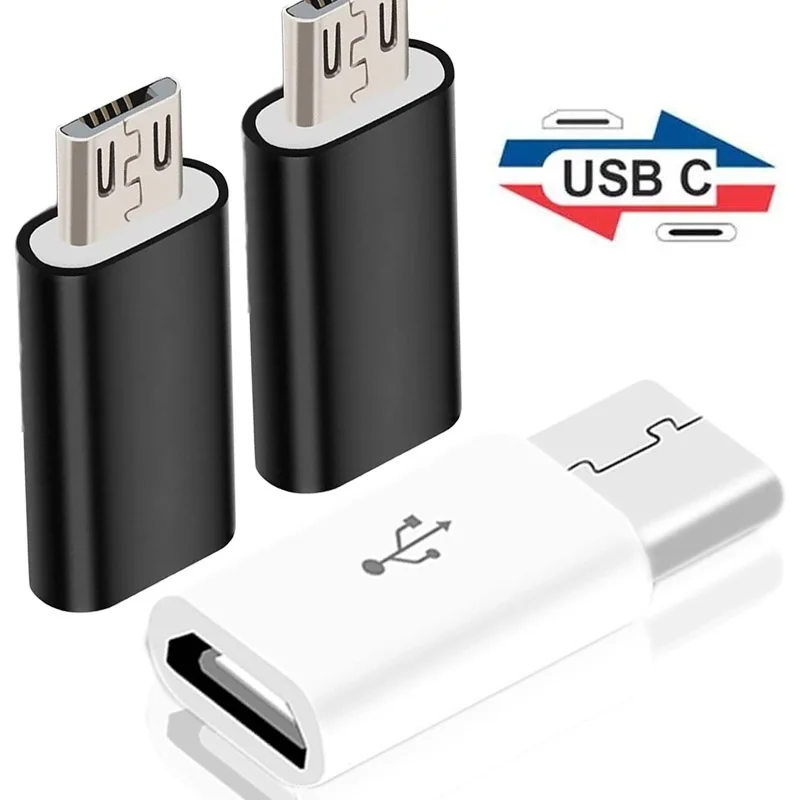 

Type C to Micro USB and Micro USB to Type C Adapter Connector USB C Micro Charger Adapter for Xiaomi Redmi Huawei Converter