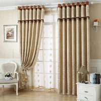 gold window curtains for bedroom modern style luxury blackout shading living room drape