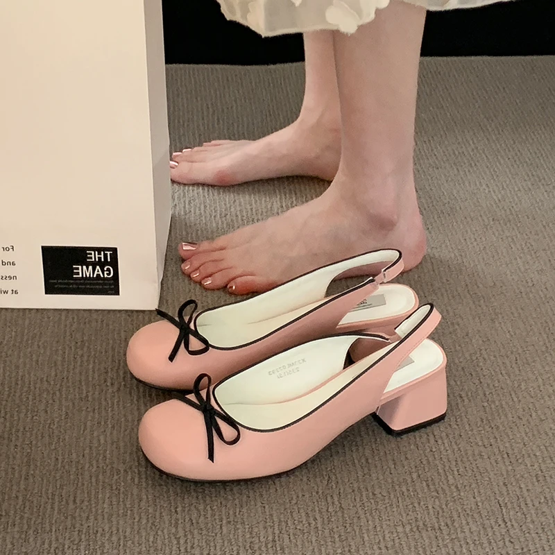 

Open Shoes Heel Beige Heeled Sandals Med Mary Jane Shallow Mouth 2023 Women's Black Comfort Bow Block Medium Closed Clear Girls