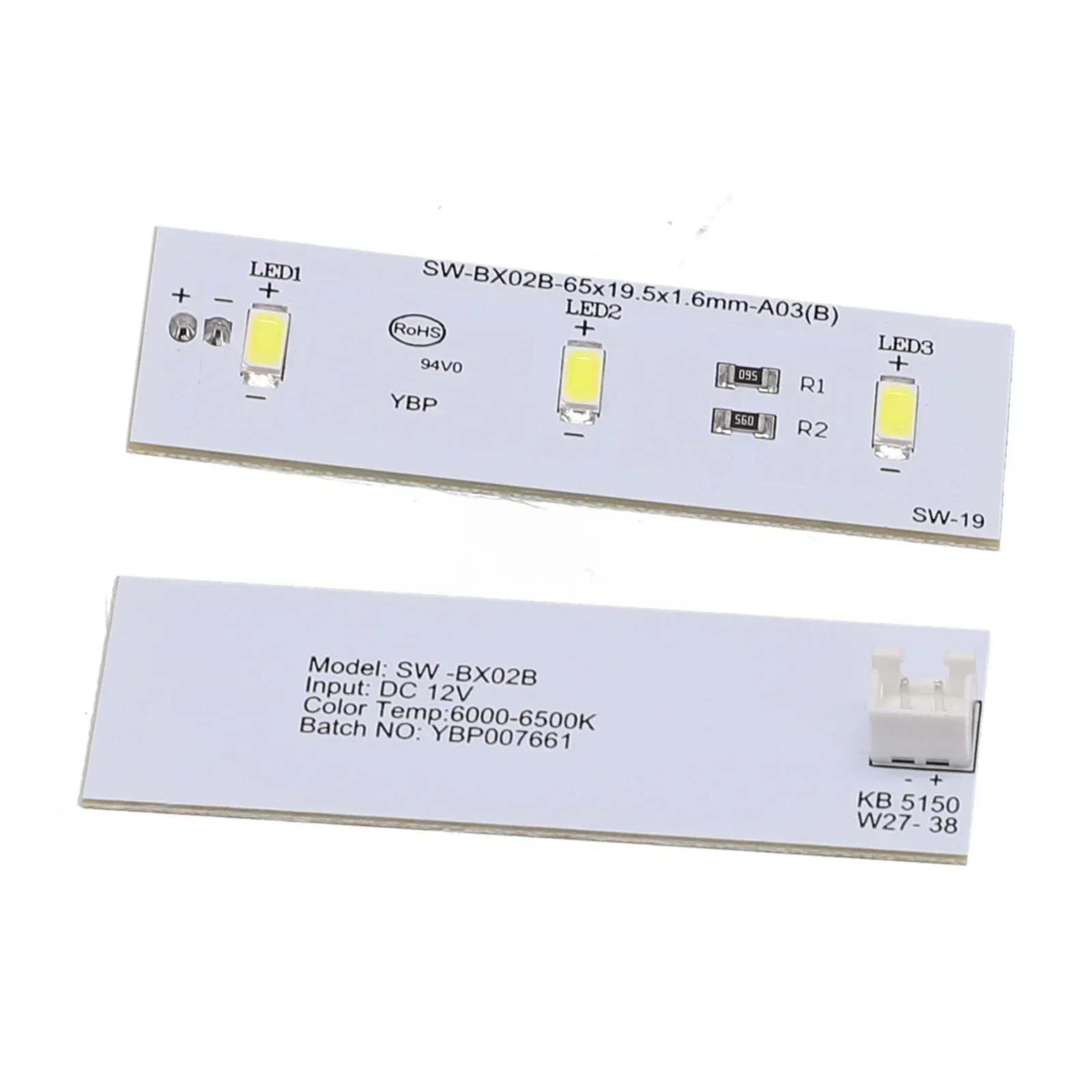 1/2 шт. Candy Холодильник Морозильная камера Светодиодная панель в сборе 65 мм SW-BX02B /