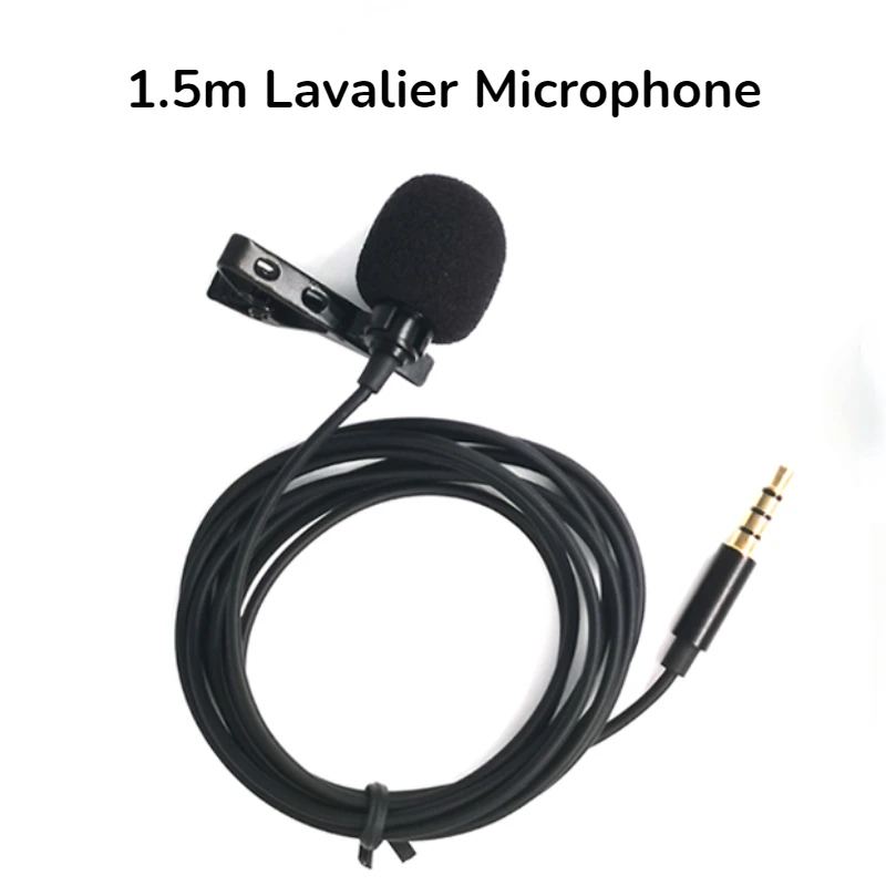 

Мини-петличный микрофон 3,5 мм, металлический зажим, микрофон для телефона, ПК, ноутбука, проводной микрофон/микрофон для разговора, вокала, а...