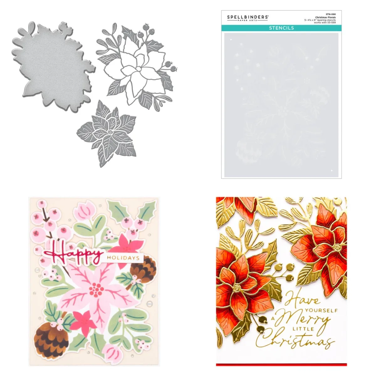 

Рождественские Цветочные 2023 новые штампы и трафареты фотография шаблон для тиснения Diy Поздравительная открытка ручной работы