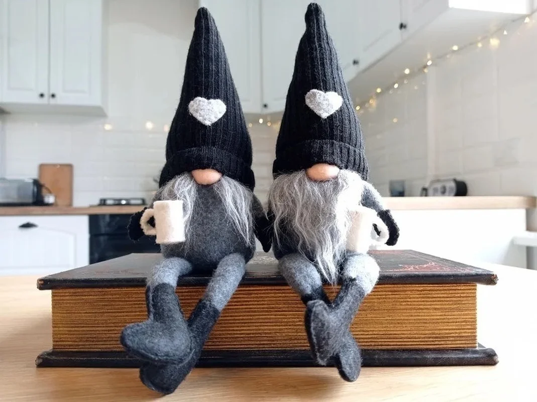 

Christams Decorations for Home Gnomes Plush Coffee Gnome Dolls Coffee Bar Decoration for Farmhouse Kitchen Plush Doll Gift