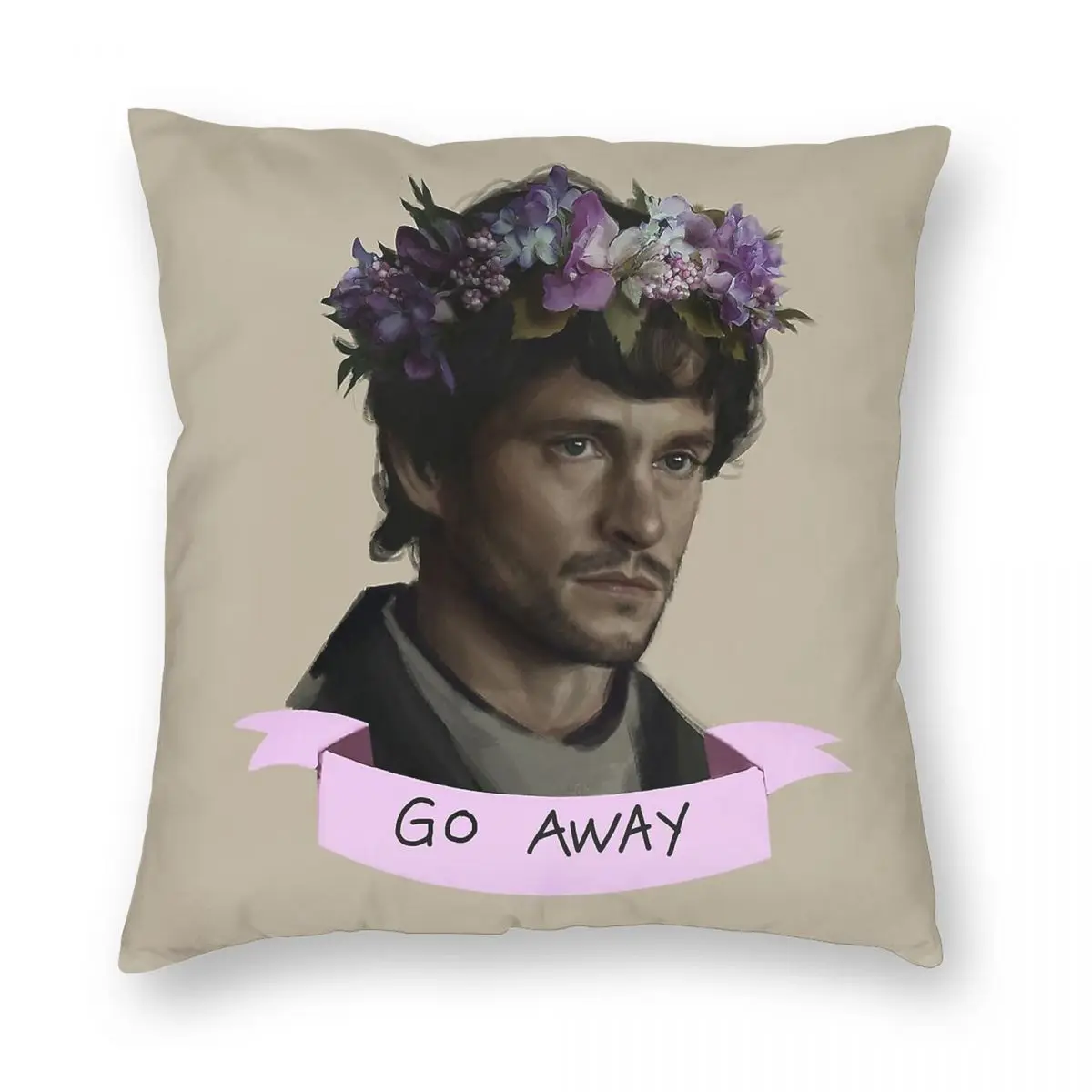 Квадратная наволочка Hannibal Buress Go Away полиэстер лен бархат креативный дизайн на