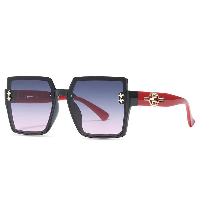 

Fashion Square Large Frame Sunglasses Women Outdoor Gradient Lens Glasses