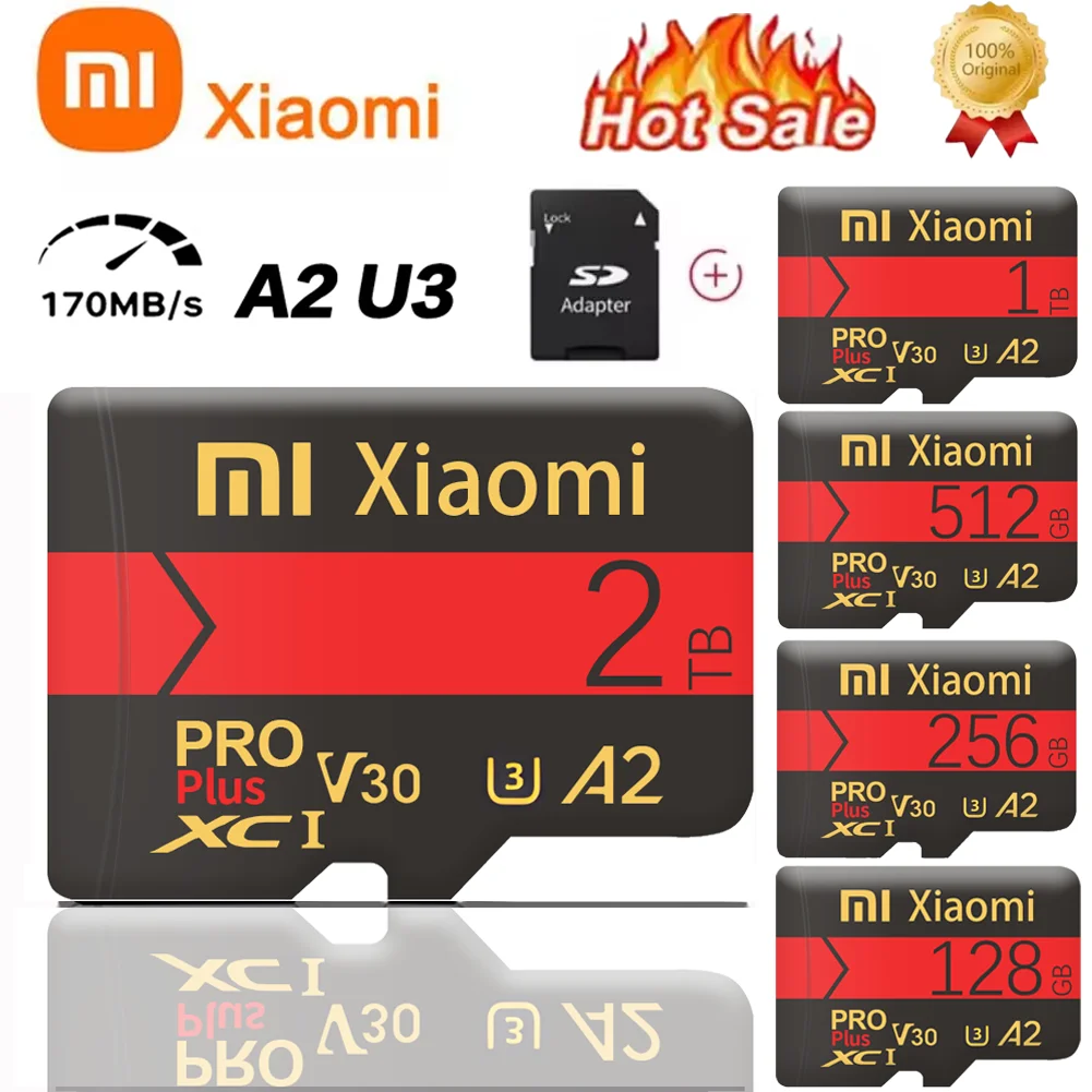 Xiaomi Mijia Ultra Micro TF Sd 128 ГБ 256 512 SD-карта SD Флэш-карта Карта памяти 1 ТБ 2 Class 10 для Nintendo 64